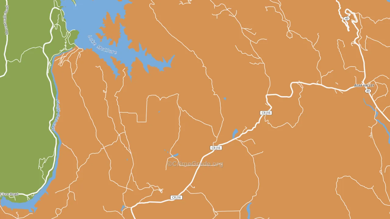 Hornitos, CA Map of Murder Rates
