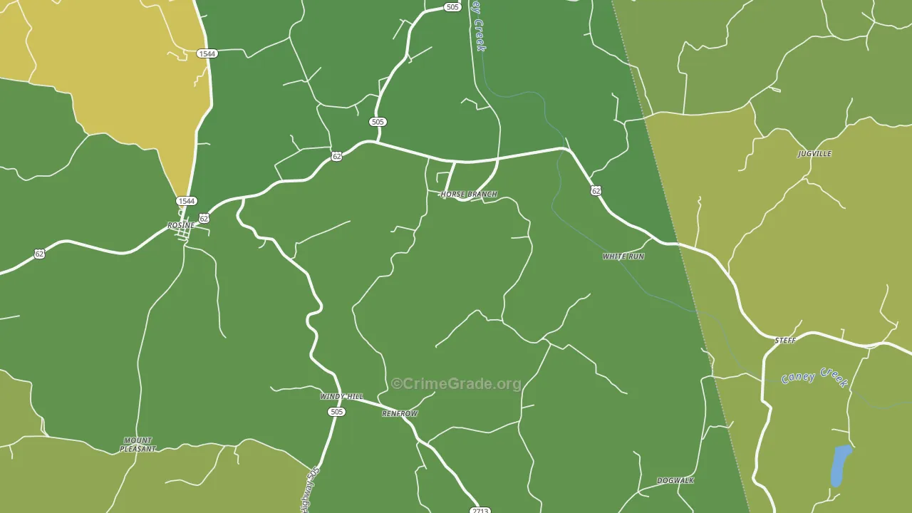 Horse Branch, KY Map of Murder Rates