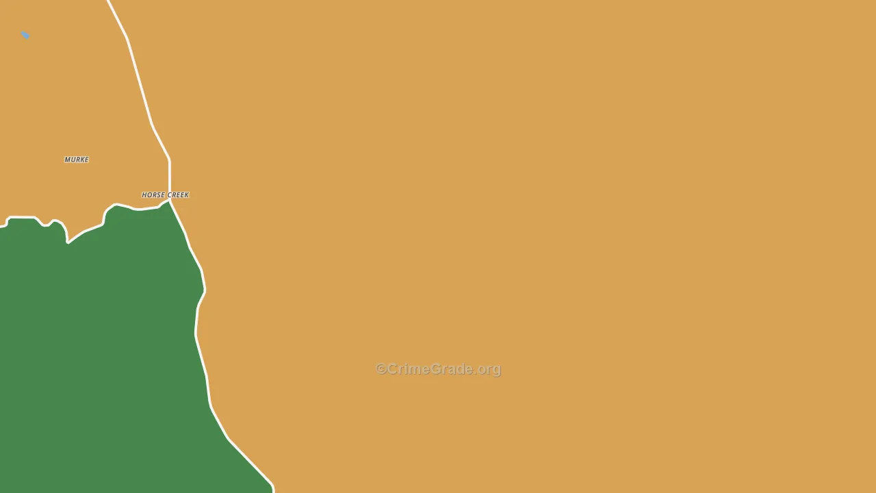 Horse Creek, WY Map of Murder Rates