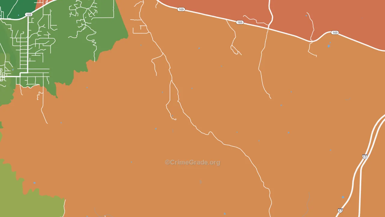 Horse Thief, AZ Map of Murder Rates