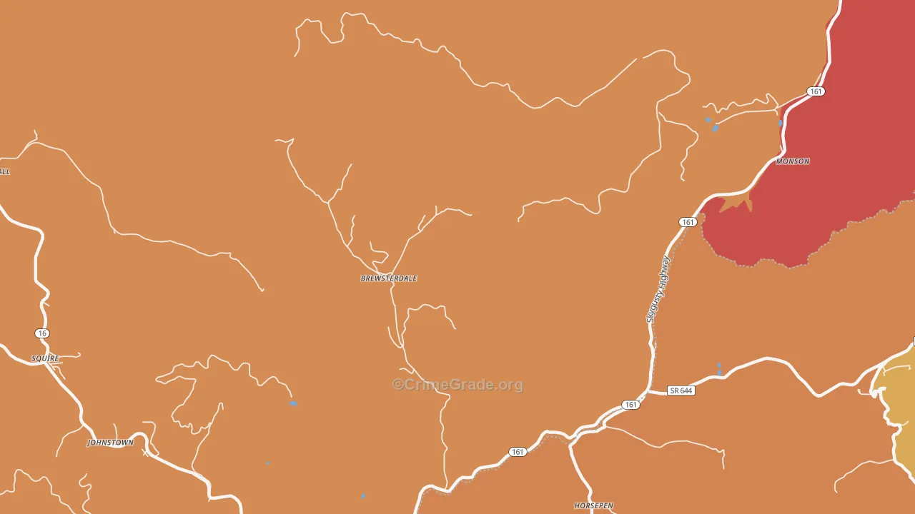 Horsepen, WV Map of Murder Rates