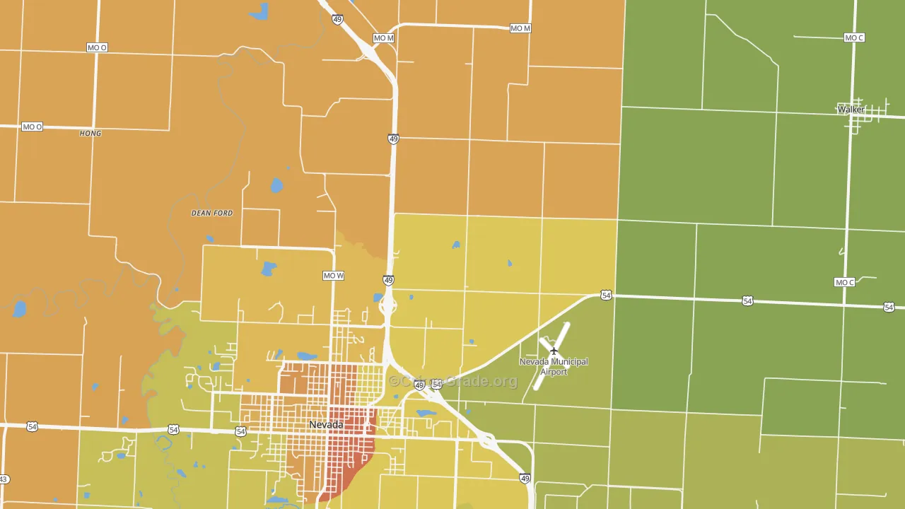 Horton, MO Map of Murder Rates