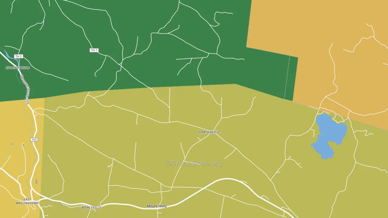 Hortonville, VT Map of Murder Rates