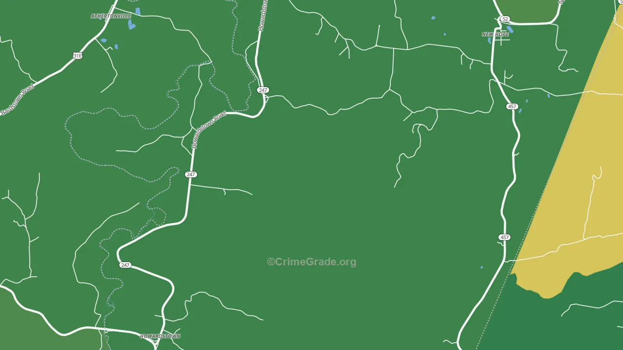 Howardstown, KY Map of Murder Rates