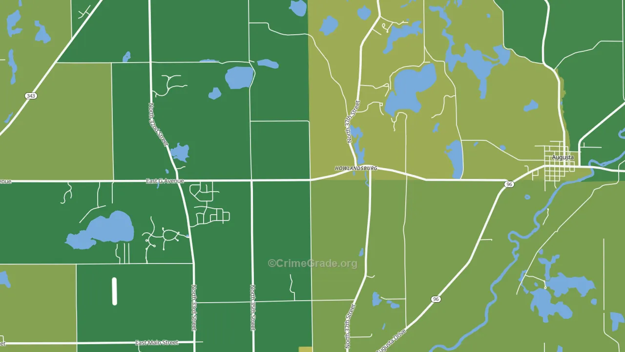 Howlandsburg, MI Map of Murder Rates