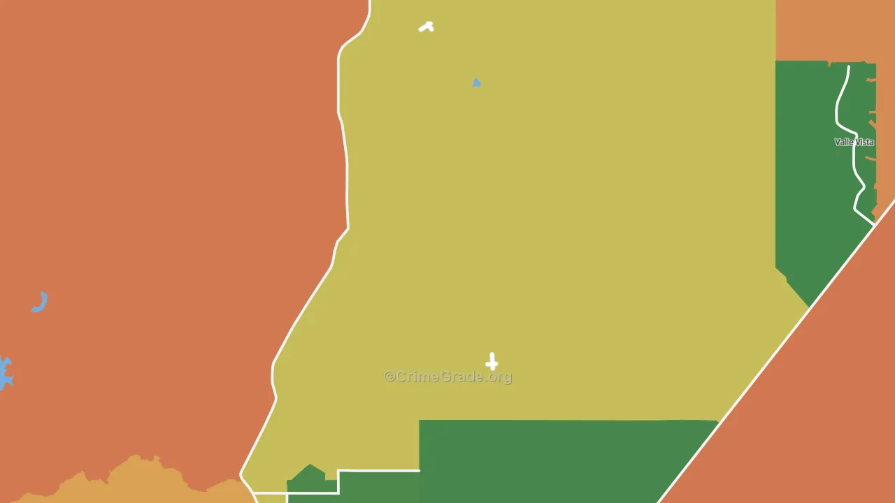 Hualapai, AZ Map of Murder Rates
