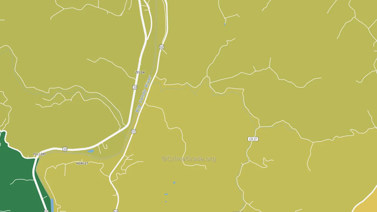 Hubbardstown, WV Map of Murder Rates