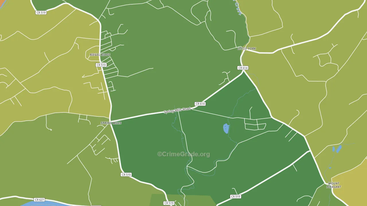 Hughesville, NJ Map of Murder Rates
