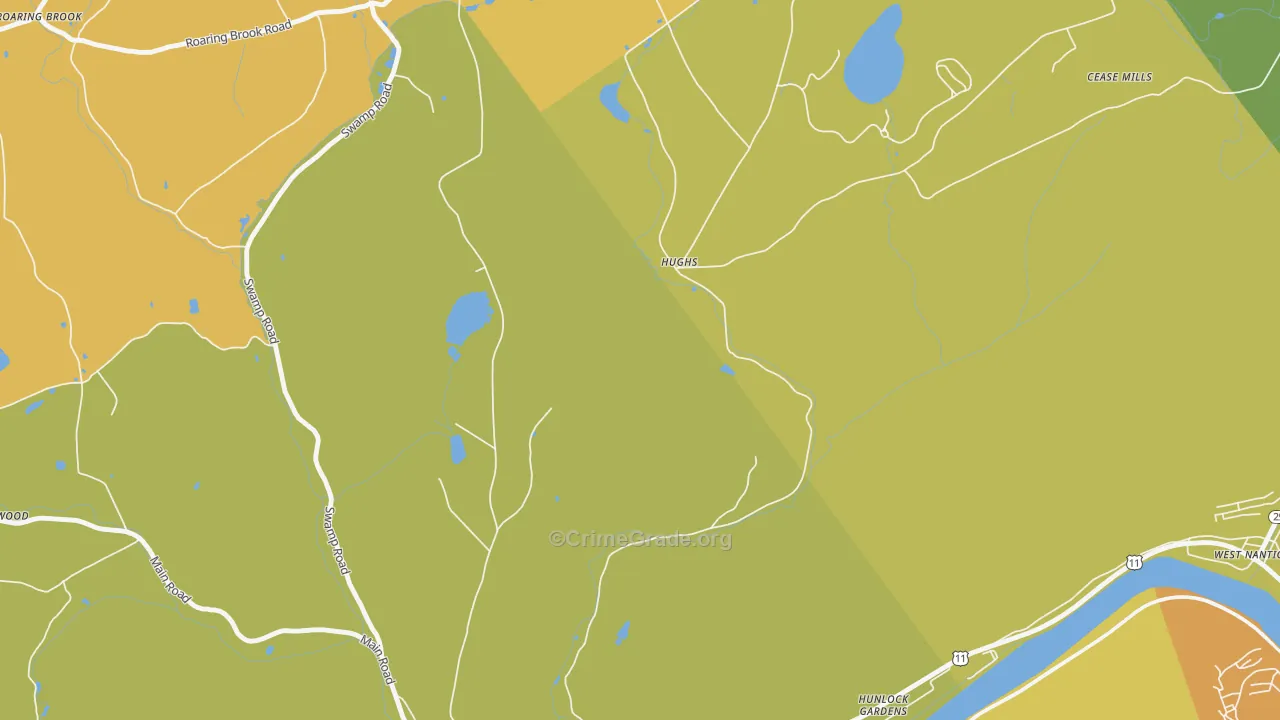 Hughs, PA Map of Murder Rates