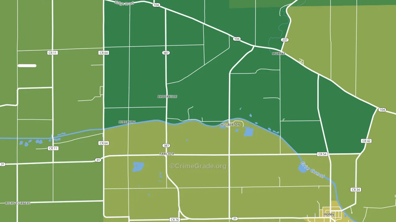 Hulberton, NY Map of Murder Rates