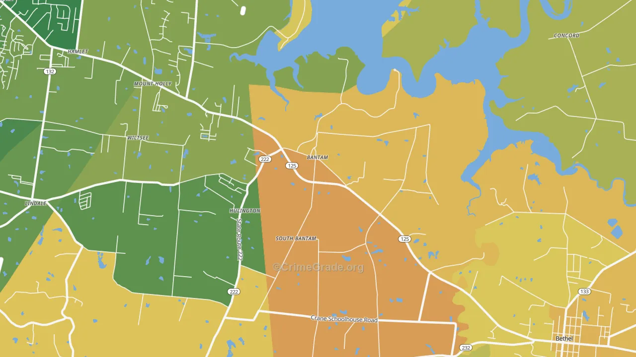 Hulington, OH Map of Murder Rates