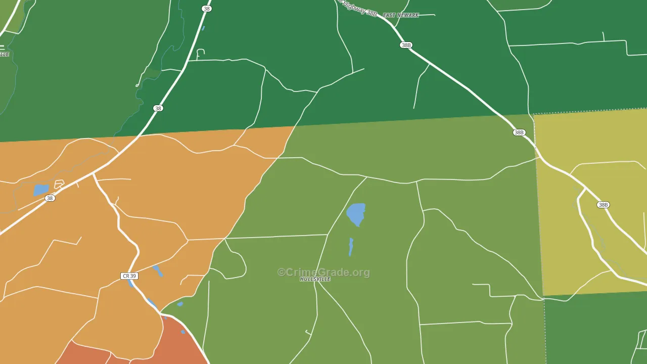 Hullsville, NY Map of Murder Rates