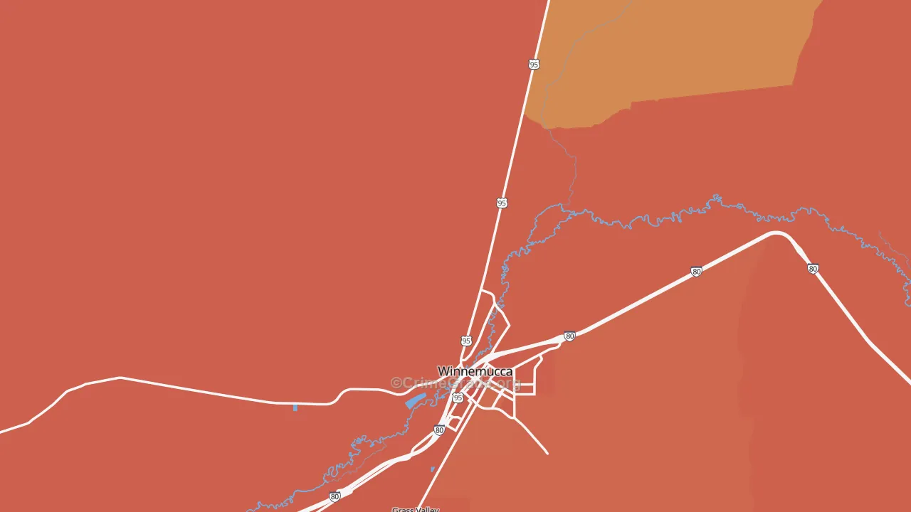 Humboldt County, NV Map of Murder Rates