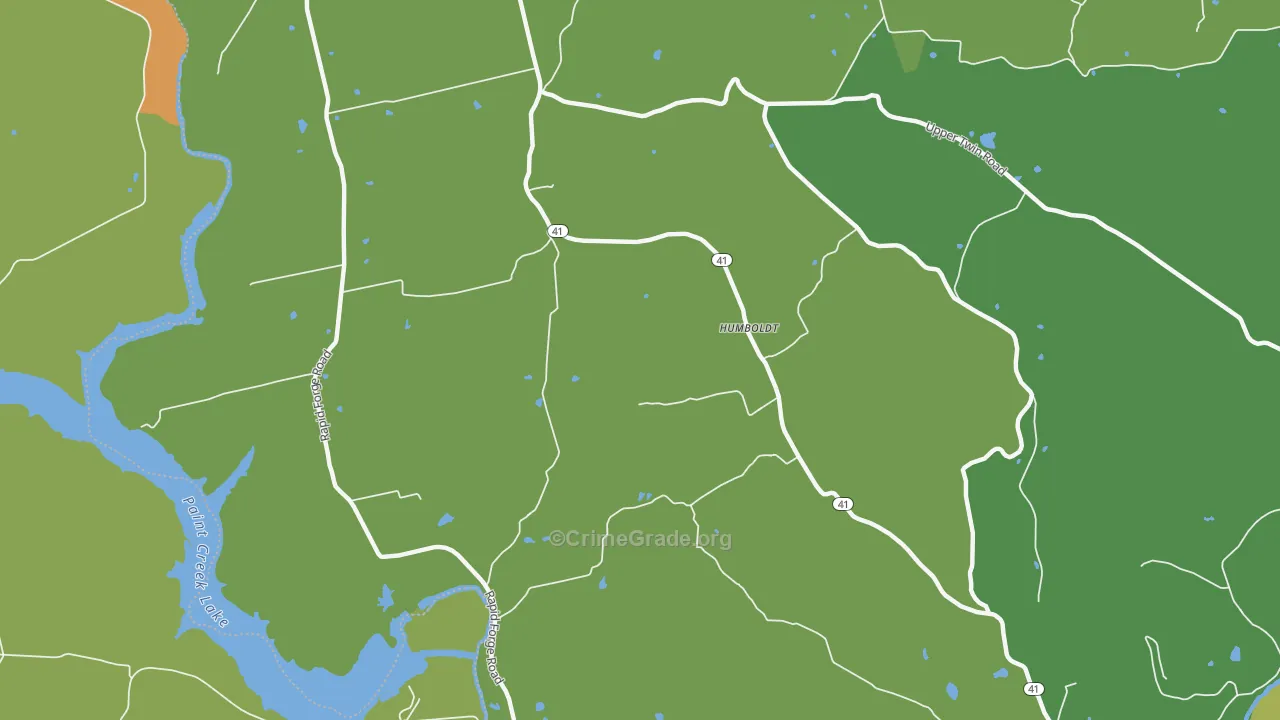 Humboldt, OH Map of Murder Rates