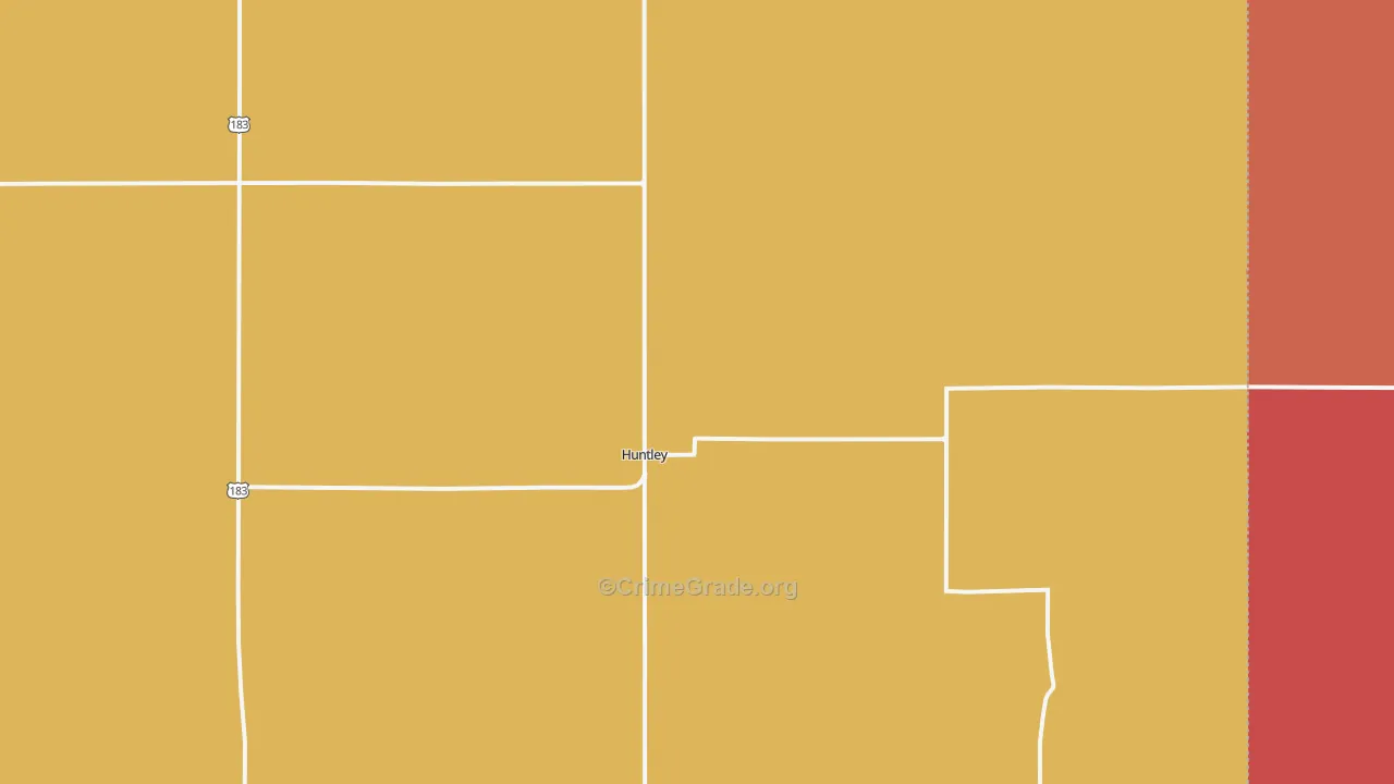 Huntley, NE Map of Murder Rates