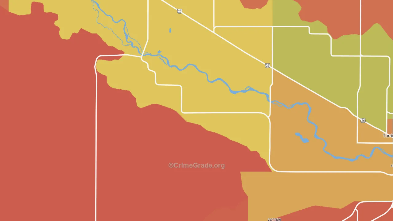 Huntley, WY Map of Murder Rates