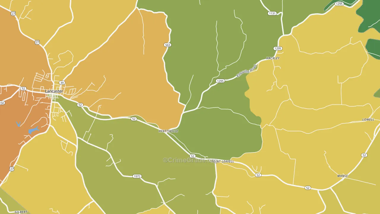 Hyattsville, KY Map of Murder Rates