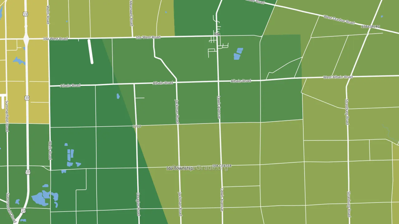 Ida, MI Map of Murder Rates