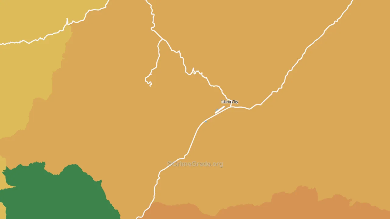 Idaho City, ID Map of Murder Rates