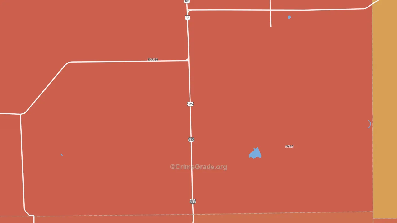 Idalia, CO Map of Murder Rates
