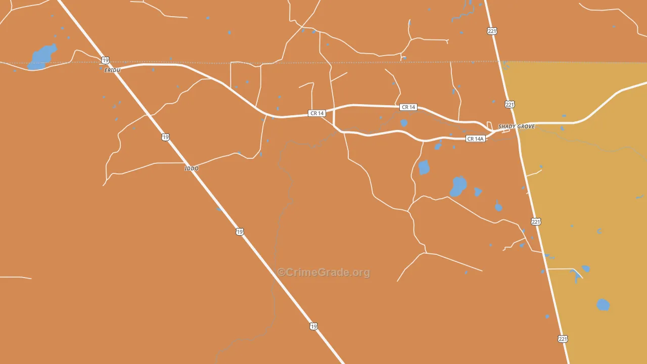 Iddo, FL Map of Murder Rates