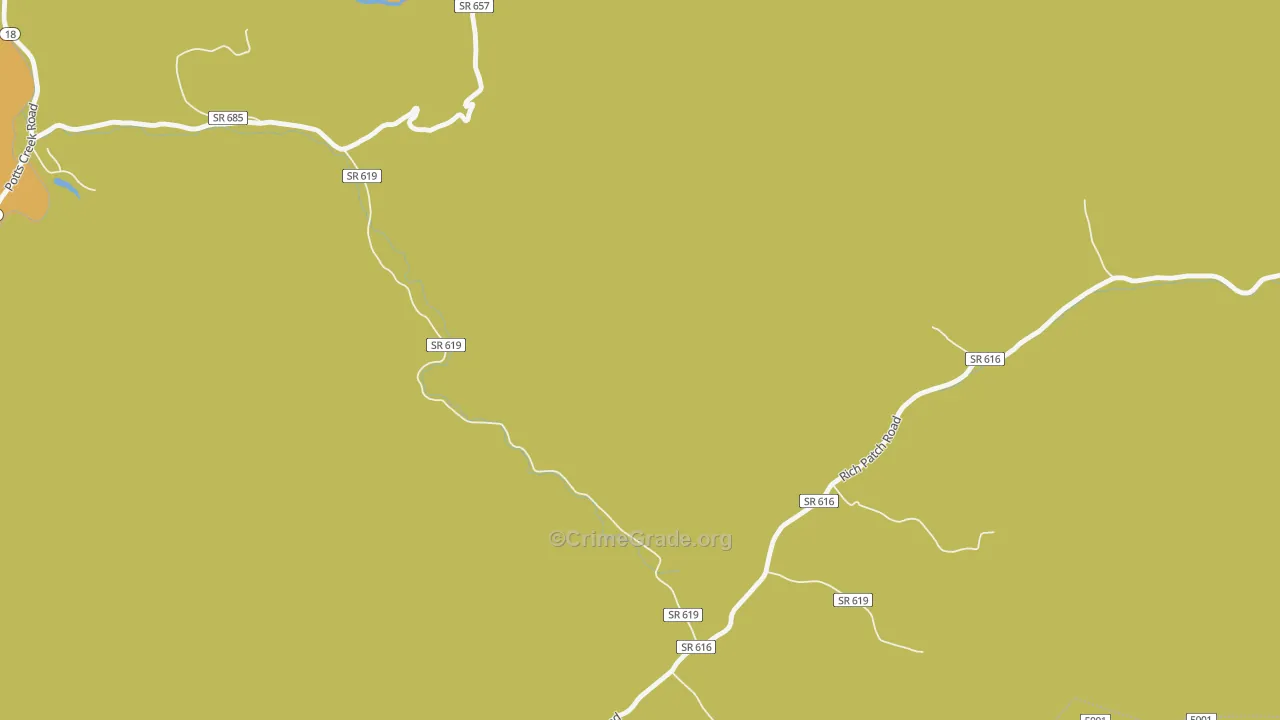 Idlewilde, VA Map of Murder Rates