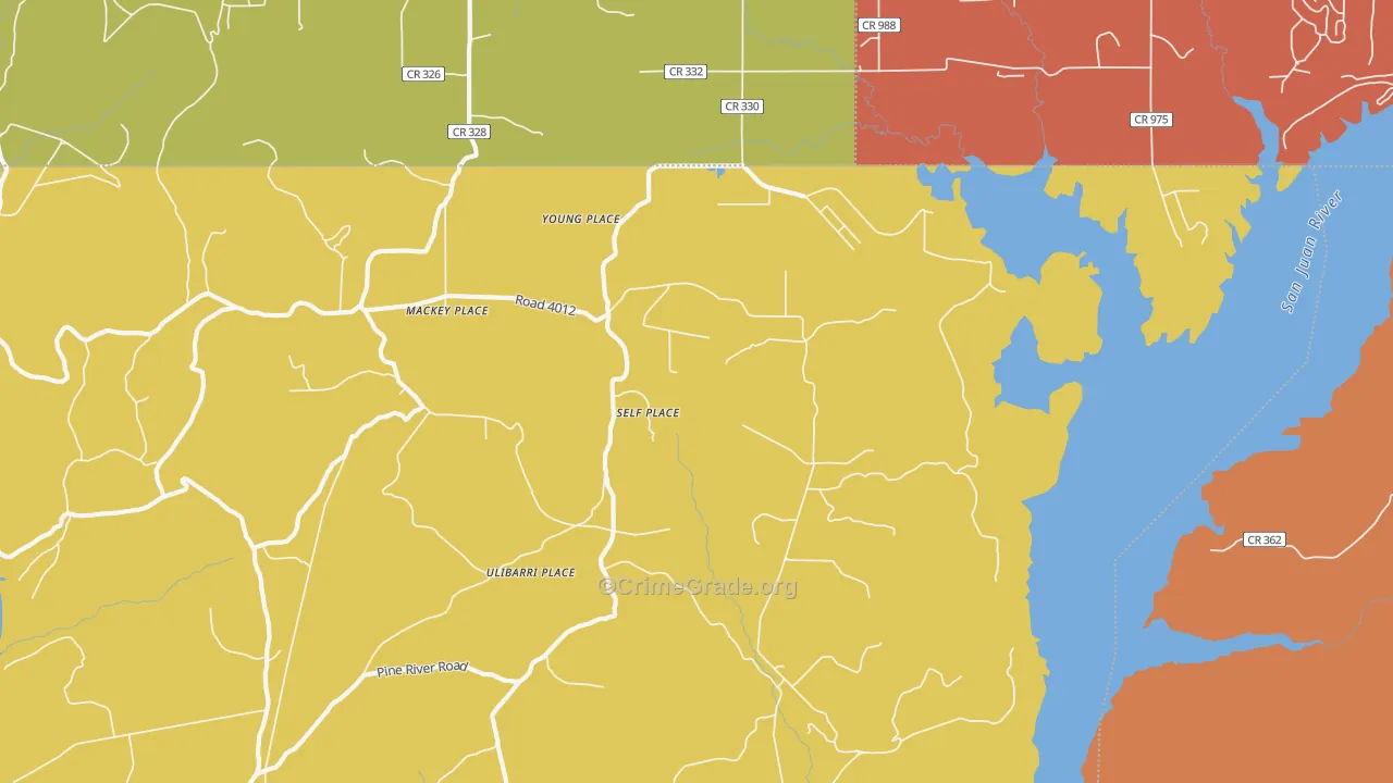 Ignacio, NM Map of Murder Rates