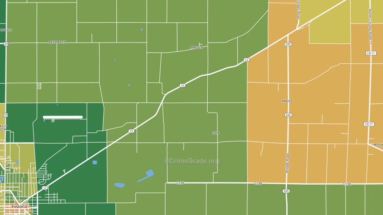Iler, OH Map of Murder Rates