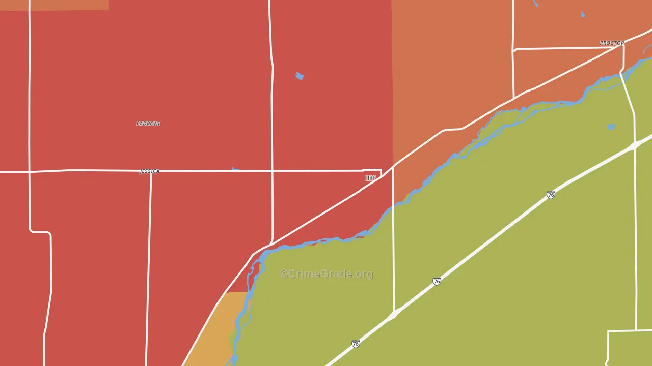 Iliff, CO Map of Murder Rates