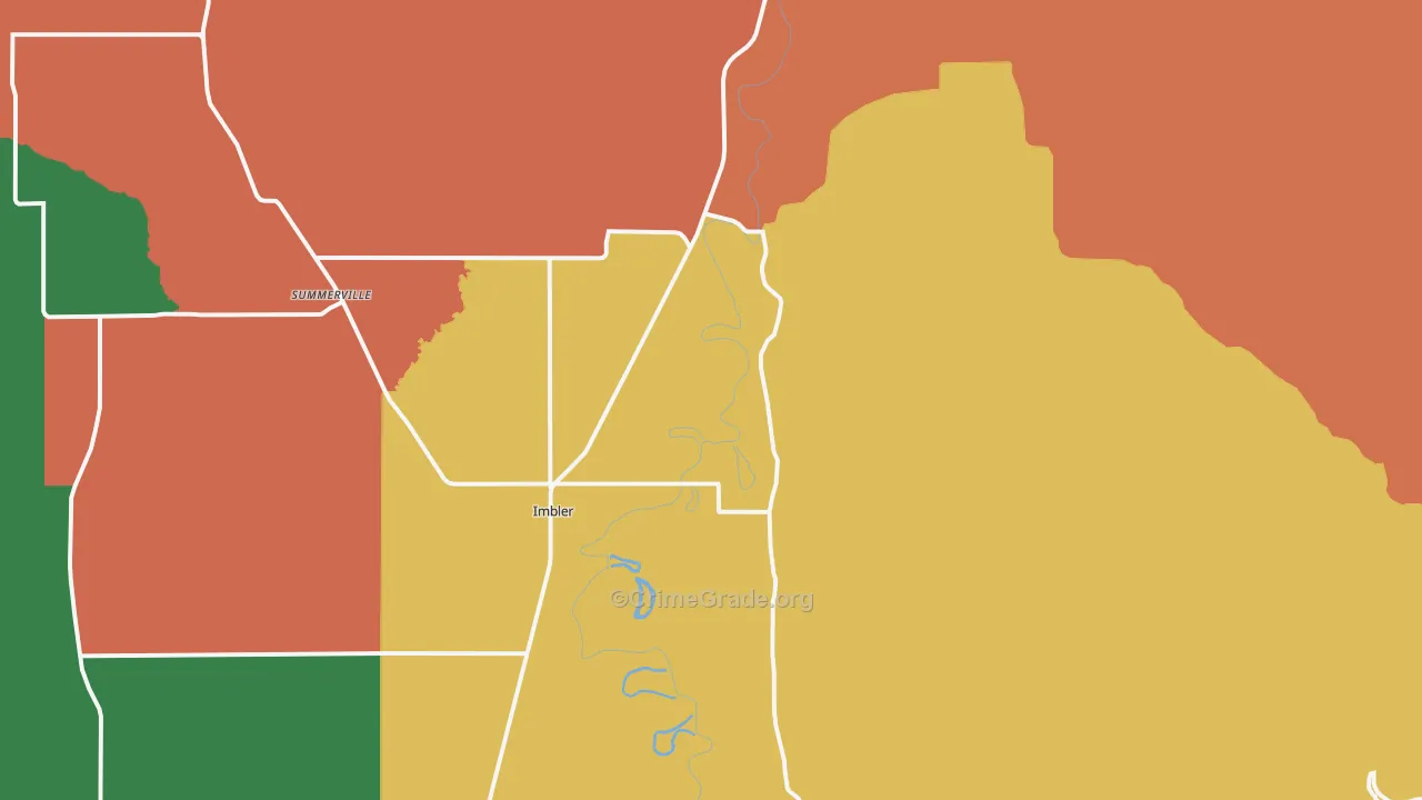 Imbler, OR Map of Murder Rates