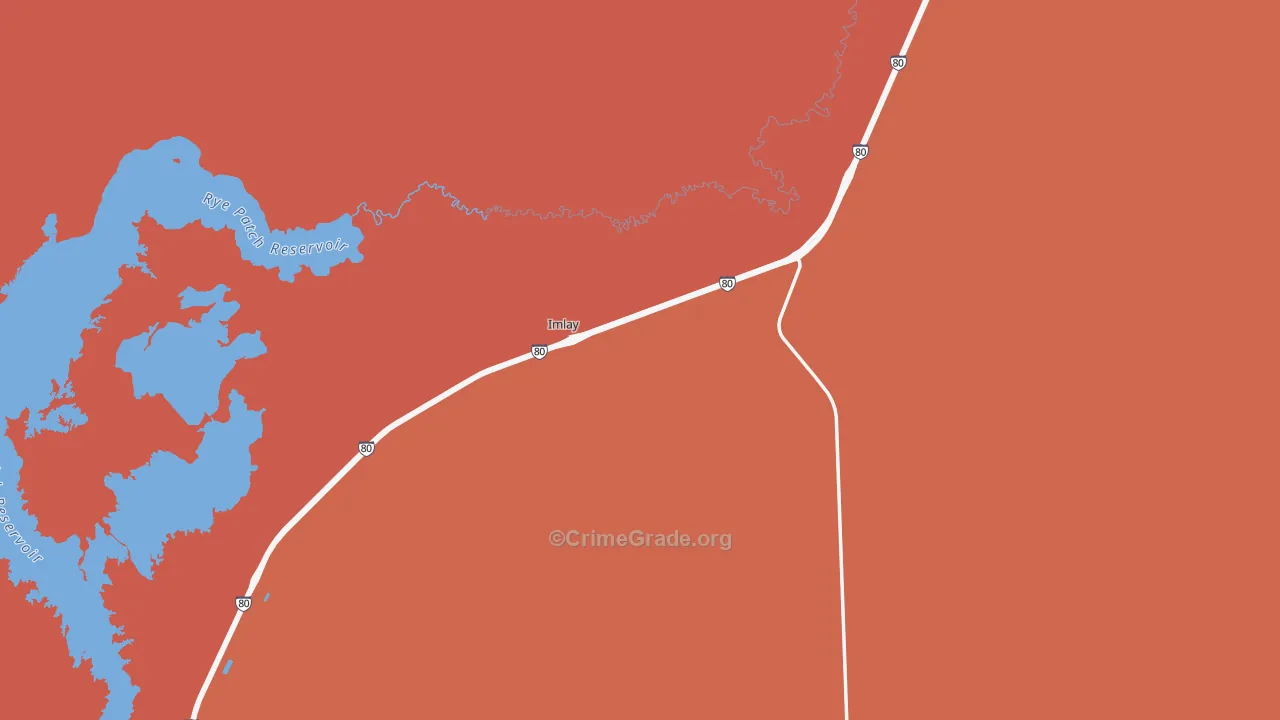 Imlay, NV Map of Murder Rates