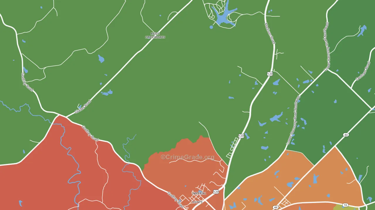 Imperial, GA Map of Murder Rates