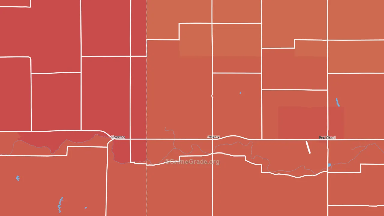 Inavale, NE Map of Murder Rates