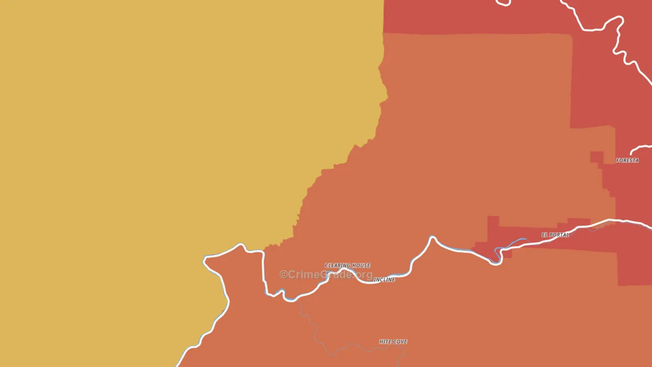 Incline, CA Map of Murder Rates