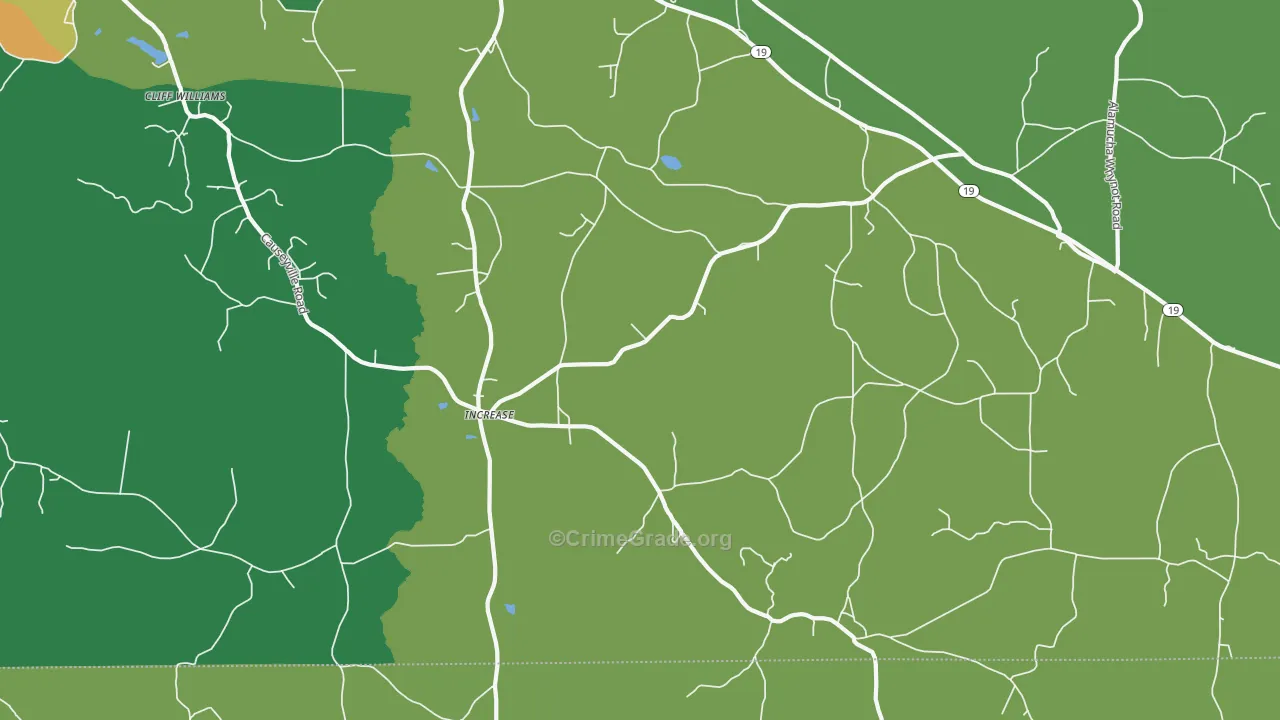 Increase, MS Map of Murder Rates