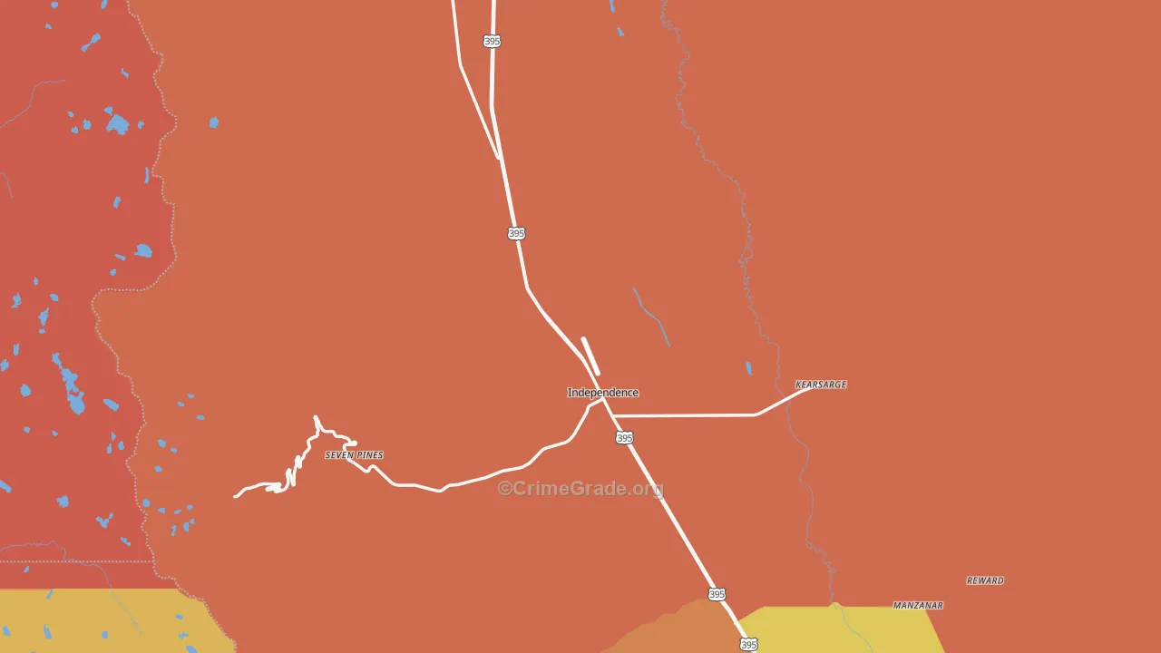 Independence, CA Map of Murder Rates