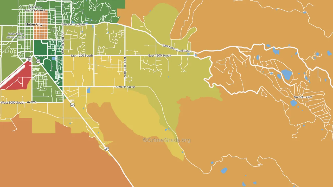 Independence, UT Map of Murder Rates