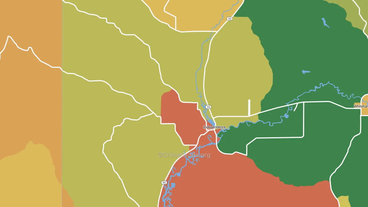 Independence, WI Map of Murder Rates