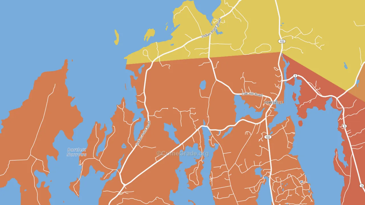 Indian Point, ME Map of Murder Rates