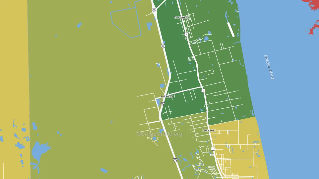 Indian River Park, Mims, FL Map of Murder Rates