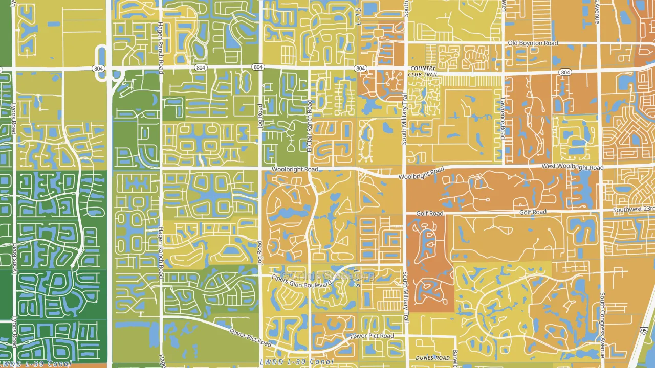 Indian Spring, Boynton Beach, FL Map of Murder Rates