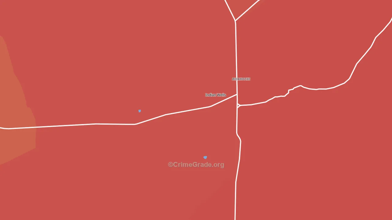Indian Wells, AZ Map of Murder Rates