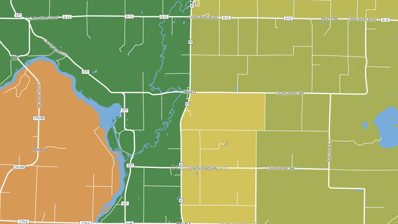 Ingalls, MI Map of Murder Rates