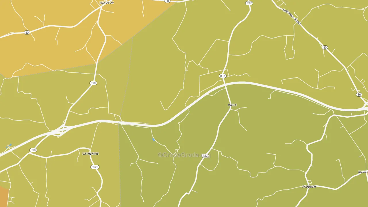 Ingle, KY Map of Murder Rates