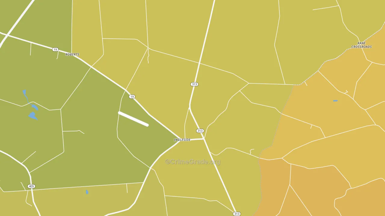 Ingleside, MD Map of Murder Rates