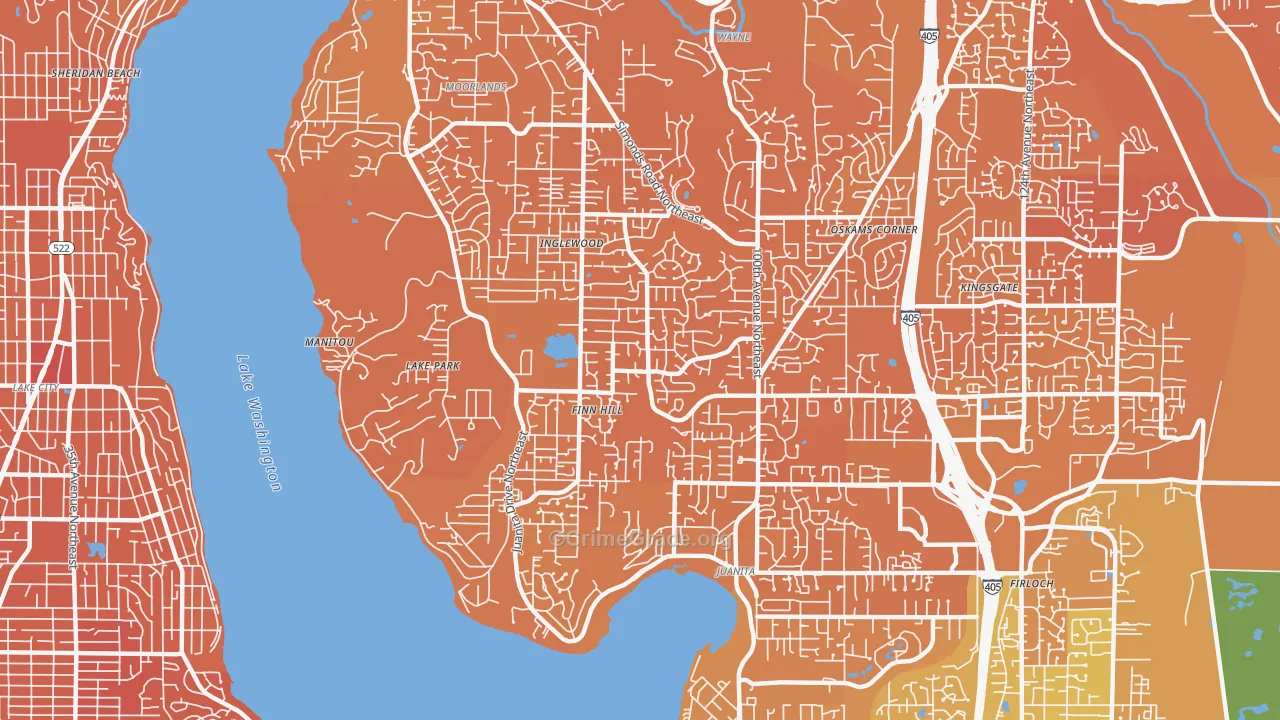 Inglewood-Finn Hill, WA Map of Murder Rates