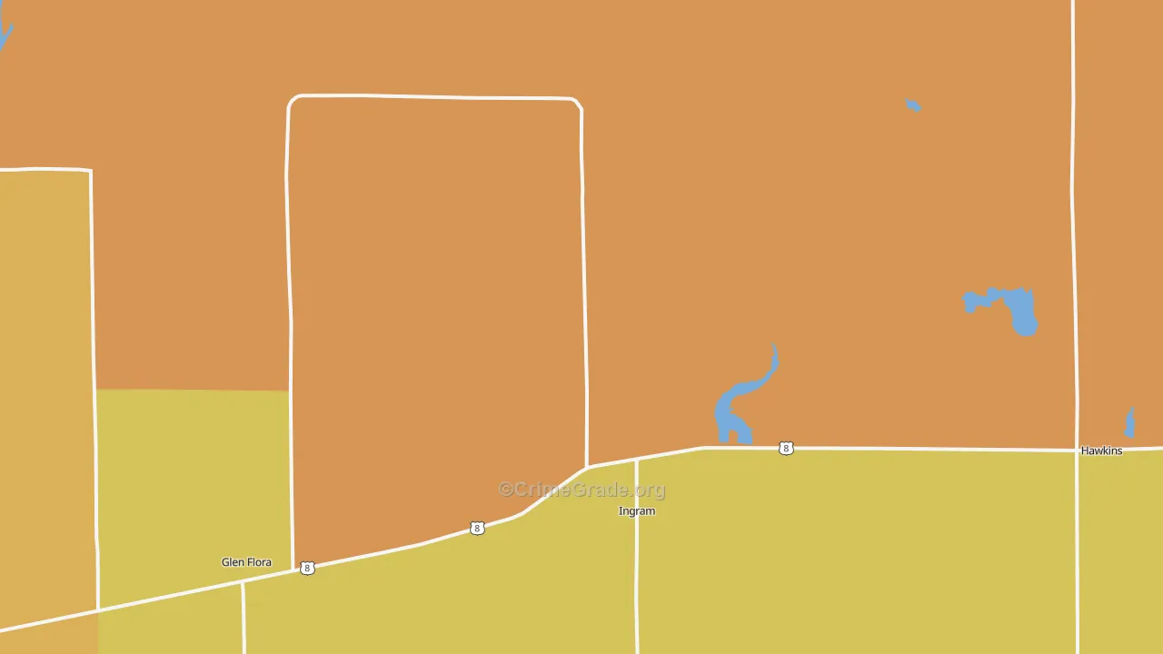 Ingram, WI Map of Murder Rates