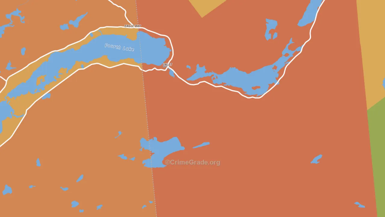 Inlet, NY Map of Murder Rates