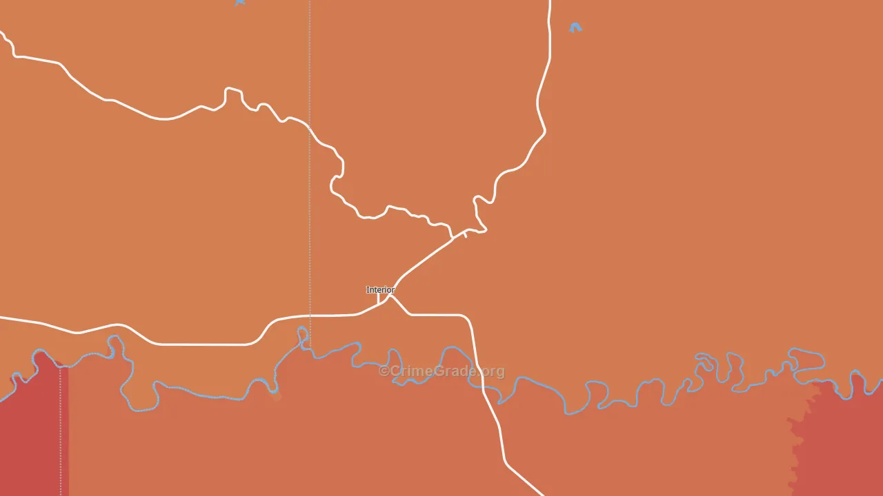 Interior, SD Map of Murder Rates