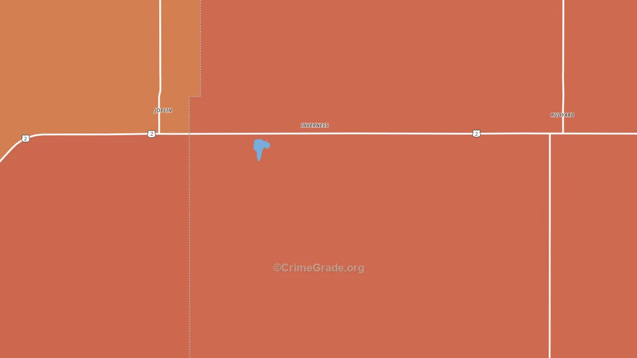 Inverness, MT Map of Murder Rates